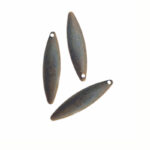 50pcs Light weight Bronze Charms Antiqued in Size approximately  6x23mm