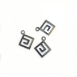 100pcs Light weight Bronze Charms Antiqued in Size approximately  9x15mm