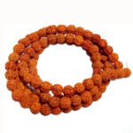 10mm Original Rudraksha Japa Mala (5 Mukhi Mala, 108 beads Mala Rosary Garland