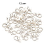 100pcs Pkg. Lobster Claw Clasps for jewelry making Gold Finish in size 12mm