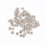 1000pcs. Light Weight Bead caps for jewelry making Silver Plated Iron alloy plating in size about 4mm