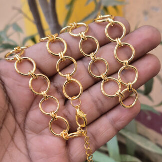 3pcs Pkg. 16"+ 2 " Extention chain, Gold Plated Jewelry Chain Gold 16 Inches