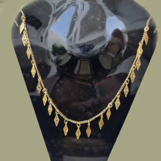 3pcs Pkg. 17″+ 2 ” Extension chain, Gold Plated Jewelry Chain Gold 17 Inches