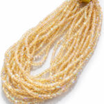 50 Strands Pack, Yellow AB Glass Seed Beads Size 6/0 – Bright Yellow Seed Beads for Jewelry Making – 15 Inch Strands