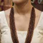 Brown Multi-Strand Seed Bead Necklace | Handmade Layered Glass Bead Statement Necklace | Boho Ethnic Jewelry for Women