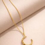 Elegant Minimalist Gold Chain Necklace for Women – Lightweight Everyday Pendant Jewelry