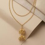 Elegant Minimalist Gold Chain Necklace for Women – Lightweight Everyday Pendant Jewelry