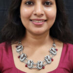Oxidized Tribal Statement Necklace for Women | Boho Ethnic Indian Jewelry | Vintage Antique Silver Necklace