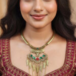 Oxidized Tribal Statement Necklace for Women | Boho Ethnic Indian Jewelry | Vintage Antique Gold Necklace