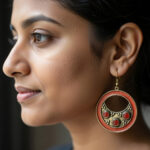 Boho Ethnic Statement Earrings for Women | Oxidized Tribal Dangle Earrings | Handmade Fashion Jewelry