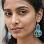 Boho Ethnic Statement Earrings for Women | Oxidized Tribal Dangle Earrings | Handmade Fashion Jewelry