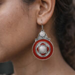 Boho Ethnic Statement Earrings for Women | Oxidized Tribal Dangle Earrings | Handmade Fashion Jewelry
