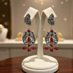 Boho Ethnic Statement Earrings for Women | Oxidized Tribal Dangle Earrings | Handmade Fashion Jewelry
