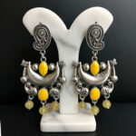 Boho Ethnic Statement Earrings for Women | Oxidized Tribal Dangle Earrings | Handmade Fashion Jewelry