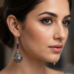 Boho Ethnic Statement Earrings for Women | Oxidized Tribal Dangle Earrings | Handmade Fashion Jewelry