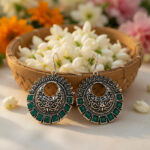 Oxidized Silver Fashion Earring, Sold Per Pair Pack. In size approx 40mm