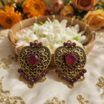 Oxidized Silver Fashion Earring, Sold Per Pair Pack. In size approx 26x36mm